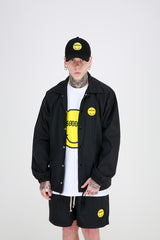 SMILE HALF PANTS (BLACK) (6699087167606)