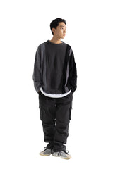 MULTIPLE INCISON CABLE KNIT MFONT002-BK (6645571125366)