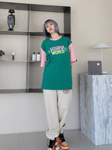 カラーリングショートスリーブTシャツ / VENTIQUE Coloring short sleeves T 4color