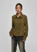 [MADE] Quen Corduroy Basic Shirt (2SIZE)