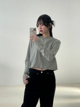 Mood basic crop t-shirt