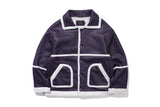 ミニマルムートンジャケット/MINIMAL MOUTON JACKET_PURPLE