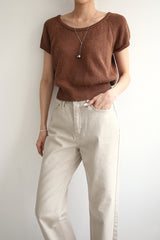 トゥギャザージーンズ / TOGETHER JEANS / BEIGE STRAIGHT PANTS