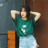 パームツリーTシャツ  /Palm tree Tee (OFF-WHITE)  (送料込)