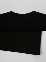 ベーシッククロップロングスリーブTシャツ