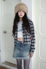 ラバークロップチェックシャツ / Rubber Crop Check NB (2 colors)