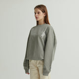 WHATTHE F.B ロゴ 刺繍 スウェット シャツ/WHATTHE F.B Logo Embroidered Sweat Shirt Olive