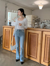 ND Semi Slim Bootcut Denim Pants