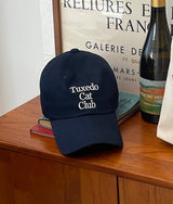 タキシードキャットクラブボールキャップ / TUXEDO CAT CLUB BALL CAP NAVY