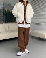 90'sキューブランプナッピングテーパードパンツ / 90's Cube Lamb Napping Tapered Pants (5 colors)