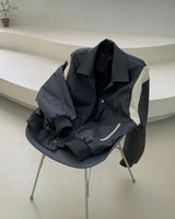 ハーフムーンバーシティジャケット/EV Half Moon Varsity Jacket (2 colors)
