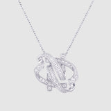 Authentique Necklace Silver(Plated White gold)