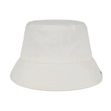 Herringbone label bucket hat WHITE