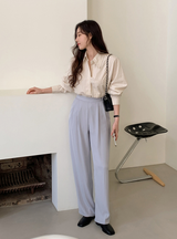 [SHOPPERMADE] サイドバックルツーピンタックスラックス (4color) (6687131795574)