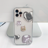 ジェリードッグシルバーハートフォーンケース / Jelly Dog Silver Heart Phone Case