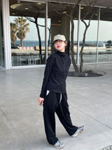 Contrasting string pants