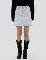 アイスライトブルーミニスカート/no.6176 Ice Light Blue Mini Skirt