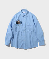 サプライストリングベスト/Oxford Multi Pocket Shirts (Blue)