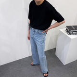 セミロングブーツカットデニムパンツ / Semi Long Bootcut Denim Pants
