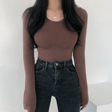 フリースドスクープネックトップ / Fleeced Scoop Neck Top