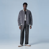 Solid Varsity Stadium Jacket