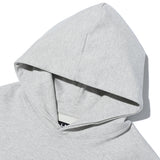 オーバーフィットプリンティングパーカー/OVERFIT PRINTING HOODIE-MELANGE GREY