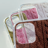 CABLE KNIT HARD JELL CASE_PINK