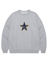 スターロゴ刺繡スウェットシャツ/STAR LOGO EMB SWEATSHIRT GREY(CV2CFUM462A)