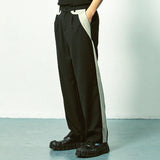 ワイドフィットピンタックバイカースラックス / wide fit pintuck biker slacks
