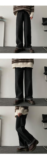 Veil denim wide pants