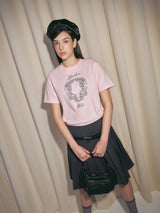 DVRK PRIVÉ ロイヤルローレルロゴベビーTシャツ - PINK