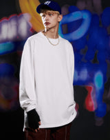 ドリームイズノーウェアオーバーサイズTシャツ/DREAM IS NOWHERE LS OVERSIZED T-SHIRT WHITE