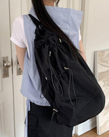 ナイロンストリングメッセンジャークロスビッグリュック/Shope Nylon String Messenger Cross Big Backpack