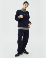 TYPO LOGO KNIT PANTS-NAVY (6605053853814)