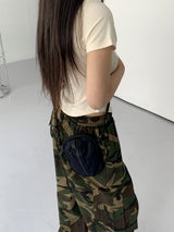 バレンベーシックインシジョンスクエアネック半袖Tシャツ/Baren Basic Incision Square Neck Short Sleeve T-shirt