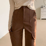 [BELLIDE MADE / 2 lengths] CORDUROW STRAIGHT CARGO PANTS