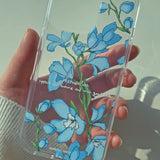 デルフィニウム スマホケース/Blue Delphinium (Galaxy) Jelly Case