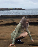 リンクルフリルスカート