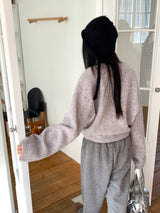 [Wool 10]ポニョマルチミックスラウンド長袖ニット