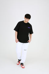 SEOUL CITY TSHIRTS (BLACK/PURPLE LOGO) (6699084087414)