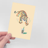 COFFEE HUNTING TIGER POST CARD (6538541695094)