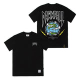 22ダウファースタンダードフィットTシャツ / 22 DAWNFALL STANDARD FIT T-SHIRTS WHITE MELANGE / BLACK