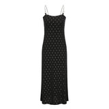 チェーンショルダーストラップクロスドレス/1 2 chain shoulder strap cross dress