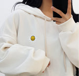 フラワー刺繡フーディー / Flower embroidered hood