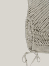 NETTING KNIT TOP [ ASH GRAY ]
