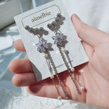 [IU Earring] Daisy Wing Earring - Longdrop (Silver color)
