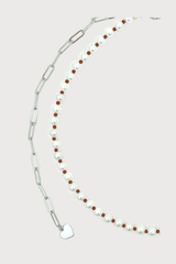 no.217ネックレス / no.217 necklace swarovskipearl orange
