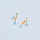 フラワーピアス/FLOWER ORANGE EARRINGS