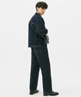 WASHING STITCH DENIM PANTS (INDIGO) (6585490047094)
