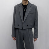 モアクロップダブルジャケット/CR More Crop Double Jacket (Set - Up / 2 Color)